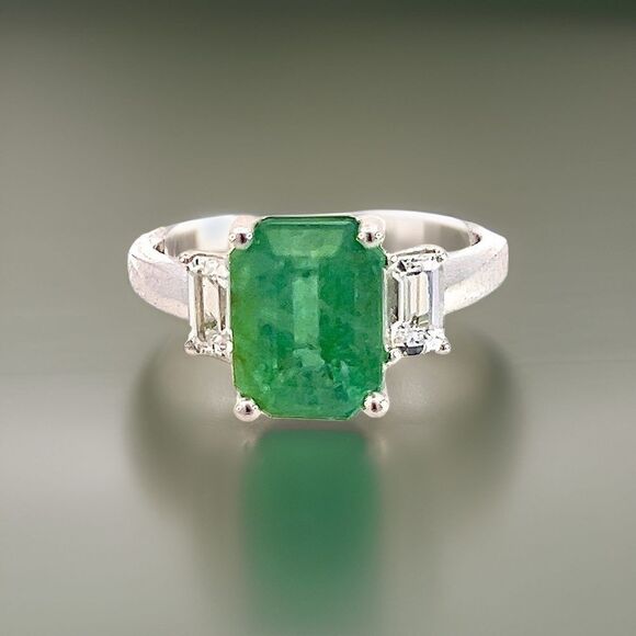 Wrenley 5.01ct Natural Oval Green Sapphire Halo Engagement  Natural Emerald Sapphire Ring 6.25 14k Gold 3.49 TCW Certified $4,970 310641